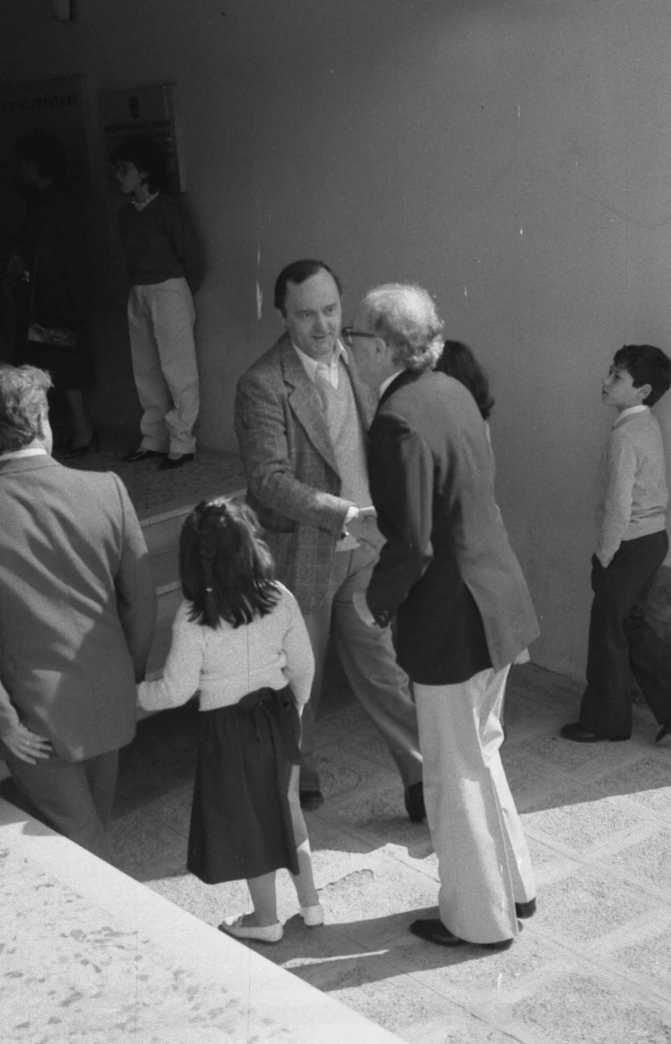 1983 - incontro con i ragazzi a scuola